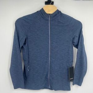 NWT Lululemon Mens Large Surge Warm Full Zip Jacket Blue Heathered LM3EYGS TLPP